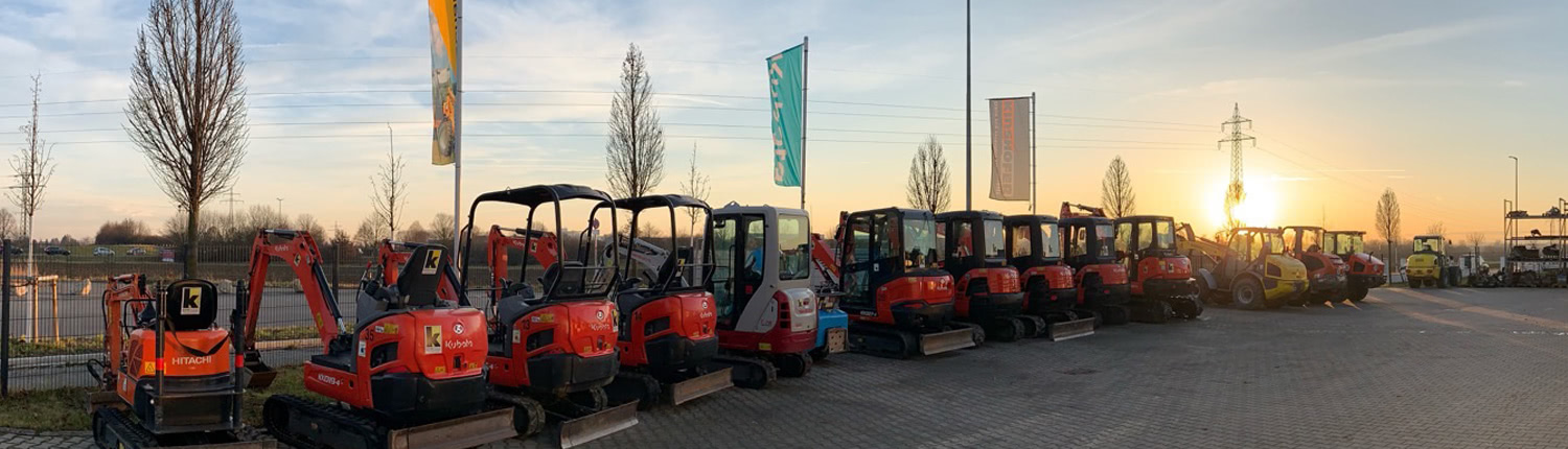 Bagger und Radlader Mietpark Bagger Mietpark