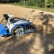 Sandreinigungsmaschine im Einsatz