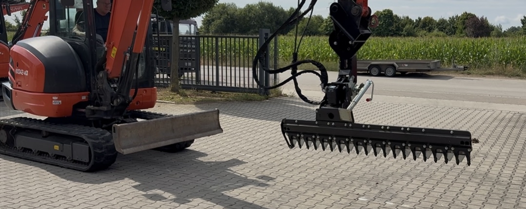 Heckenschere für Bagger